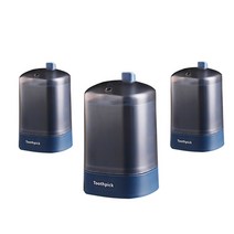 모던 이쑤시개 홀더, 블루, 3개