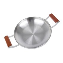 레벤쿠첸 인덕션용 우드 핸들 스텐 양수 전골 냄비, 30cm, 혼합색상