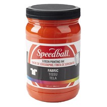 스피드볼 패브릭 실크스크린 잉크, Red, 946.3ml