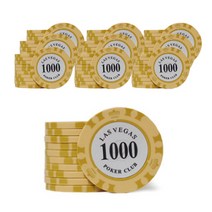 국제규격 경기용 숫자 카지노칩 데칼크레이 100p 세트, 랜덤발송(숫자 1000)