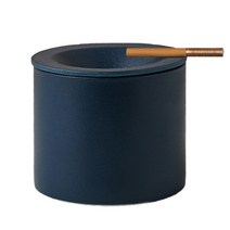 JCP 심플 매트 홀 커버 재떨이, 블루, 1개