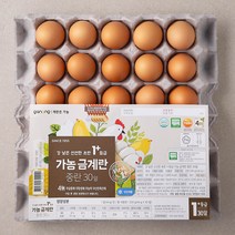 가농 무항생제 인증 갓 낳은 신선한 초란 1+등급 금계란 중란 30알, 1320g, 1개
