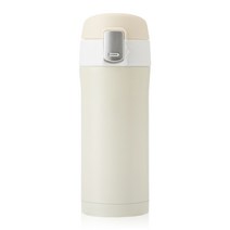 Mizzio 프린 진공 보온 보냉 텀블러, 아이보리, 300ml