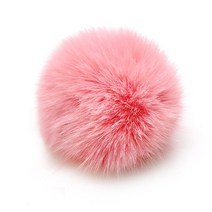 여우털 방울 중, 오어키드 핑크, 1개