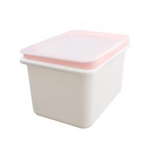 가온 리빙앤 오픈형 쌀통 10kg, 핑크