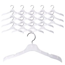여성용 셔츠 옷걸이 K3, 반투명 + 화이트, 20개입