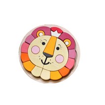 스칸디코 발도르프 원목 블록 교구 라이언 퍼즐 26p, 칼라