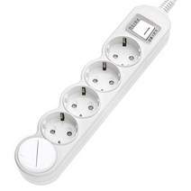 에코파워탭 LED 일반 메인 과부하차단 멀티탭 5구 EPM-L305A + 안전커버 랜덤발송, 1세트, 4.5m