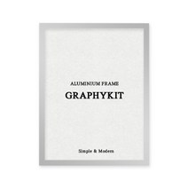 코쿼드 그라피킷 알루미늄 액자프레임, 무광 실버