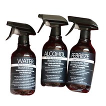 로맨틱노벰버 블랙건 분무기 브라운 520ml 3p 세트, 라벨1블랙, 1세트