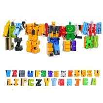 보아미 알파벳 변신 합체로봇 5가지 변신로봇, 1개, 혼합색상