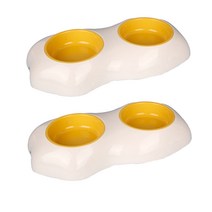 요기쏘 반려동물 더블후라이 식기, 혼합색상, 2개