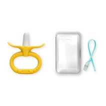 앙쥬 바나링 치발기 세트, 노랑, 랜덤발송(실리콘클립)