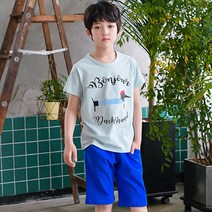 잭키드 남아용 닥스훈트 엣지 5부 상하의 세트