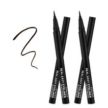 에네스티 리얼 이지 아이라이너 0.5g, 블랙브라운, 2개