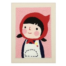 생활의지혜 펀치니들 프랑스 자수 만들기 재료 세트, 1세트, 50 앞치마빨간모자