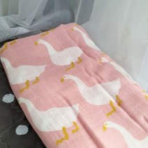 오체어스 거즈면 밤부 블랭킷 낮잠이불 2p, 핑크