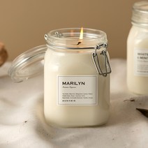 뒤나미스 스모크리스 면심지 소이 캔들 1000ml, 1개, 마릴린