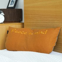 숙면 낮은 꿀잠 수면 빨아쓰는 워라벨 베개 편백 + 솜, 오렌지 겨자