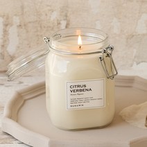 뒤나미스 스모크리스 면심지 소이 캔들 1000ml, 1개, 시트러스버베나