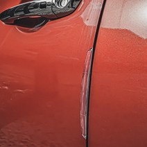 생활더하기 투명 문콕방지 도어가드 2종 x 2p + 양면테이프 세트, 1세트