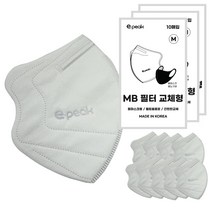 이픽 돔마스크 교체형 MB 필터 화이트 M, 10개입, 3개