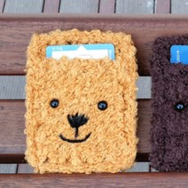 허니멜로 복슬복슬 카드지갑 만들기 코바늘 DIY 패키지, 1세트, 머스터드