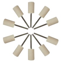 양모추지석 드릴용 연마석 마무리작업용 원통형 25mm, 10개