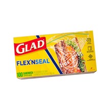 [음료매직랩] 글래드 플렉스앤씰 샌드위치백 100p, 1개