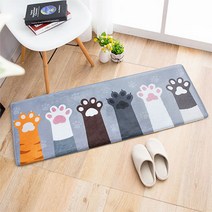 길그리 고양이 발바닥 발매트, 그레이