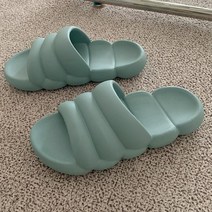 JW트레이더스 엠보 구름 홈 슬리퍼, 블루