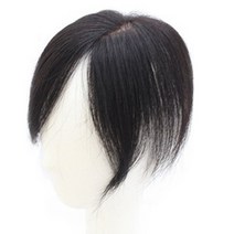 인모 가르마 단발 탑피스 부분가발 HB_03_05, 내추럴블랙, 1개