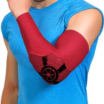 나야스타일 홈트레이닝 헬스 팔꿈치 보호대 RED YGYP-156-3, 2개