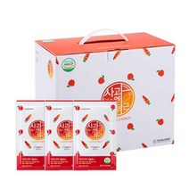 연두팜 찢어먹는 NFC 착즙 사과 엔 당근즙 50p, 5000ml, 1개