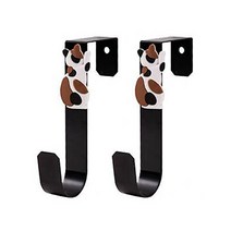 냥이 문틀걸이 고리 도어 후크, 블랙 + 화이트, 2개
