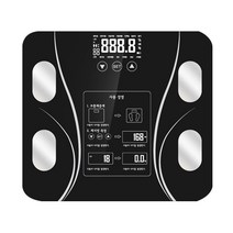 테제와 가정용 인바디 체중계 한국버전 + 줄자, 블랙, TEZEWA-01