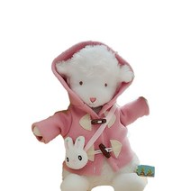 네이처타임즈 양 인형, 17cm, 핑크 떡볶이 코트