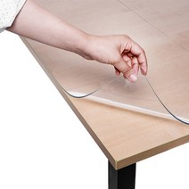 쾌청 이케아 락캅텐 올로브 책상 전용매트, 투명