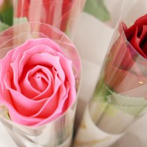 아스파시아 퍼퓸 로즈 한송이 비누꽃 10p, 진핑크