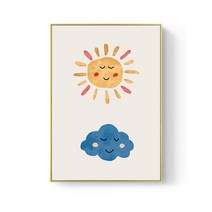 뷰넷 미니멀 물감 그림액자 YBW9203-A, 골드