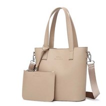 4ALL 더블제이유 가죽 크로스 겸용 토트백 + 파우치 세트