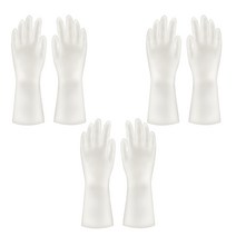 리즈제이니 라텍스 고무장갑 S, 01 투명, 3세트