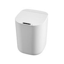 스마트 모션 자동 충전식 휴지통 16L, 화이트, 1개