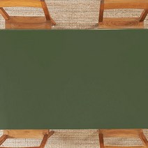 지베아 가죽 방수 캠핑 감성 예쁜 식탁보, 카키그린 + 그레이, 120 x 60cm