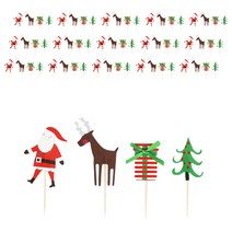 인디케이 크리스마스 산타마을 데코픽, 랜덤발송, 72개