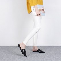 여성용 스틸레토 심플 스티치 뮬 2cm d36