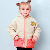 헤이미니 아동용 테디 뽀글이 후드 점퍼