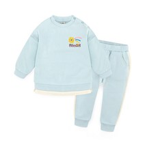 밀크마일 아동용 레인맨 기모 레이어드 상하복