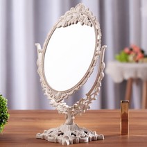 커몽커몽 럭셔리 플라워 탁상 거울, 타원