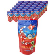금비단 골드실크 금붕어 잉어 사료 작은 입자 1호, 120g, 50개